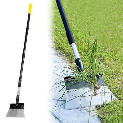 Garden Flat Shovel, Heavy Duty Multifunctional Cleaning Shovel with 60" Adjustable Long Handle, Metal Floor Scraper Tool for Weeding, Scraping, Ice & Snow Removal, Driveway, Sidewalk, Garden, Outdoor