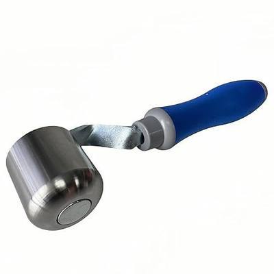 2 Inch 304 Stainless Steel Seam Roller, Rounded Radius Edge Heavy Duty Pressure Roller for Butyl Seal Tape, Eternabond Tape, RV Camper Roof Repair, Vinyl Flooring Installation,roofing membrane press