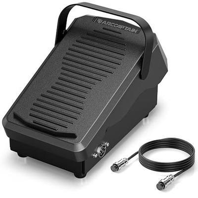 ARCCAPTAIN TIG Welding Foot Pedal, 5-Pin Remote Amp Control, Wider Contact Area & Strap Design Foot Pedal for TIG200/ TIG200P/ TIG200P ACDC/ TIG205 PRO/ TIG205P PRO