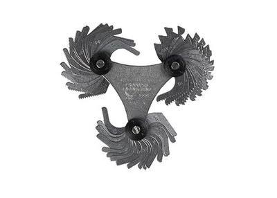 PEC Tools Screw Pitch Gauge, 4-84 TPI, Inch, 51 Leaves, Made in USA