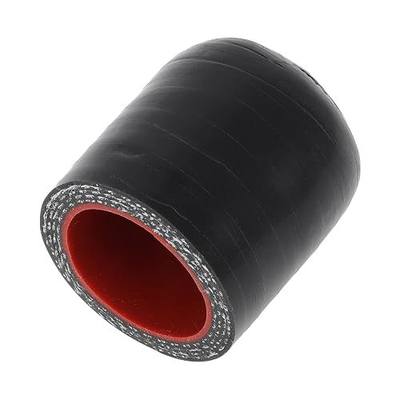 ACROPIX 1" 25mm ID 4-ply Polyester Silicone Rubber Hose End Cap Plug | 5mm Thickness, 30mm Length, for Coolant Turbo Bypass Valve Vacuum, Black Outside and Red Inside, Universal