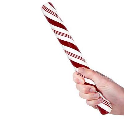 Giant Candy Cane Stick Peppermint Flavor 2 lb Large Red White Striped | Hard Candy Decoration for Holiday Parties, Photo Props, Gift Treats