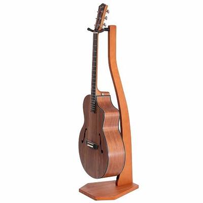 Nefelibata Wooden Guitar Stand, Handmade German Ash Solid Swan-shaped Wood Racks Floor, for Electric Guitars, Acoustic Guitars, Classical Guitars, Banjos, Mandolins(Light Brown)