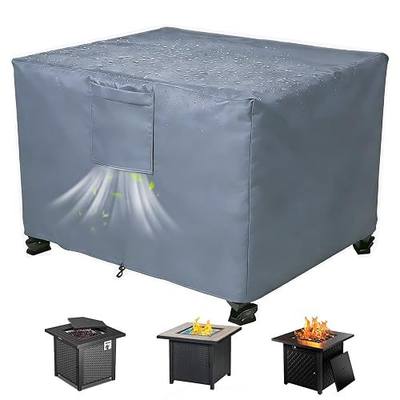 Chinchilla Heavy Duty 30 Inch Square Fire Pit Cover - 100% Waterproof & Weatherproof, Durable All-Season Protection for 28/29/30 Inch Propane Fire Pits and Tables