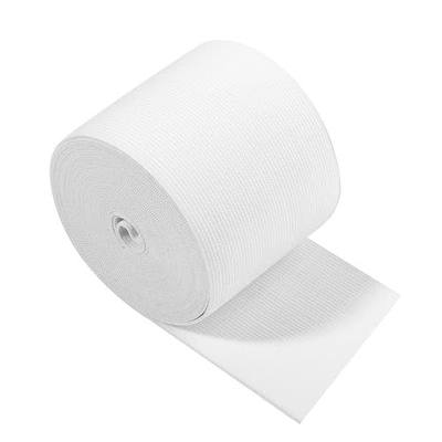 2.5 Inch Elastic Band for Sewing,6.5cm White Fabric Elastic Waistband for Sewing Cloth 5.5 Yards