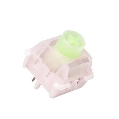 WS BigLucky Keyboard Switches, Mechanical Linear Switches with LED Diffuser 5 Pins Pre Lubed Key Switch for MX Mechanical Keyboard 35Pcs (Light Pink)