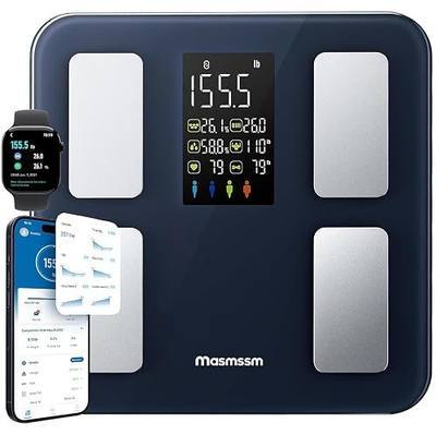 Smart Scale for Body Weight, FSA&HSA Eligible, Bathroom Digital Weighing Scale with 8-in-1 Large Display, 22 Metrics with BMI, Body Fat, Heart Rate, Compatible with iOS & Android