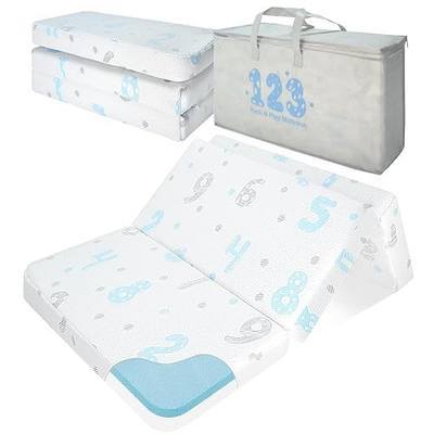 Pack and Play Mattress, 38"x26" Pack N Play Mattresses Dual-Sided Design for Baby and Toddler, Foldable Mattress for Pack N Play with Washable Cover