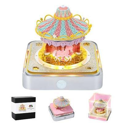 MACTANO 3D Art Calendar 2026, Time Piece Calendar Carousel Memo Pad Rip Away Paper Carving Sticky Note