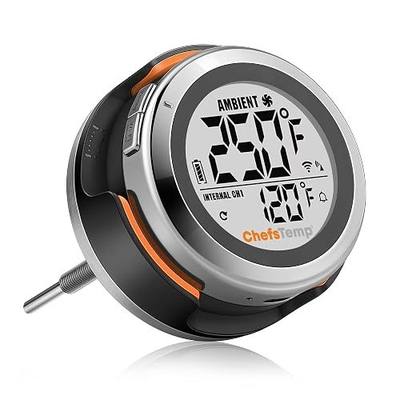 ProTemp S1 Patented Smart Grill Gauge Thermometer Hub Wi-Fi and Bluetooth | for Weber Kamado Joe Grill Smoker Offset Replacement Accessories (Universal Version 3.5"length 0.3"Dia not for Big Green Egg)