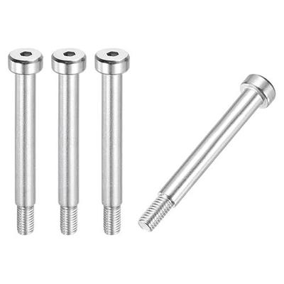 MECCANIXITY 4 Pcs 304 Stainless Steel Shoulder Bolt 6mm Shoulder Dia 40mm Shoulder Length M5x0.8 Thread Hex Socket Shoulder Bolts for Hydraulic Injection Molding Machinery Industries