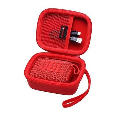 XANAD Hard Case Compatible with JBL Go 4 / Go 3 / GO 5 Ultra Portable Waterproof Speaker, Red