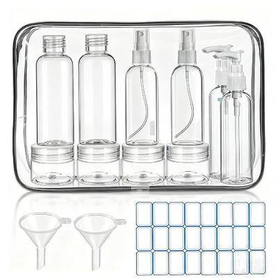 DTDNZKN 14 Pack Travel Bottles Set for Toiletries TSA Approved | Leak-Proof Containers for Shampoo, Conditioner, Lotion, and Body Wash - Convenient and Practical Travel Accessories