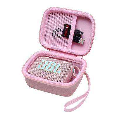 XANAD Hard Case Compatible with JBL Go 4 / Go 3 / GO 5 Ultra Portable Waterproof Speaker, Pink