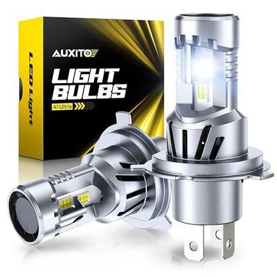 AUXITO 9003 H4 LED Bulb, 900% Brighter, 3 Min Quick Install, 20 Years Lifespan, No Flicker, 99% Compatibility