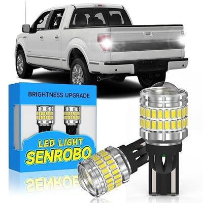 LED Reverse Light Bulb Fit for Ford F150 F250 F350 Super Duty | 2009-2014 F150 2011-2016 F250 F350 Super Duty, Super Bright 921 912 T15 LED Bulb with Lens, 6000K Cool White Backup Lights