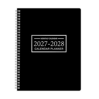 2027-2028 Monthly Planner, 24-Month Calendar, 8.6" x 11" Academic Planner | January 2027 to December 2028, Spacious Monthly Blocks, Hard PVC Cover, Spiral Bound, No-Bleed Paper, Goals and Reminders