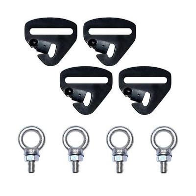 4 Pack Quick Release Mount for 2 Inch Harness 4 Point and 5 Point Compatible with Part of Polaris RZR-CanAm, YXZ and X3 models,UTV Seat Belt upper brackets Quick Release hardware,Quick Release Mount