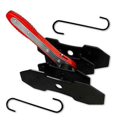 Brake Caliper Compression Tool with Extra 2Pcs Large Plates 1.57"-2.95",Caliper Piston Compressor Tool for Disc Brake Pad Spreader with 2 Brake Caliper Hangers for Single/Twin/Quad Piston