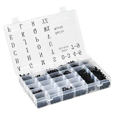 Pre-Cut Letters for Felt Letter Board, 736 Pcs, Black | Plastic characters, numbers, symbols, cursive daily words with sorting tray for changeable message announcement board sign