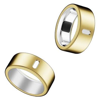 Cover Compatible for Oura Ring 4/Gen 3 Heritage/Horizon,Scratch Resistant | Charging Directly,Durable TPU Tight Elastic Ring Finger Sleeve for Workout Gym Sleeping Daily Women Men-Gold+Gold-Size 8
