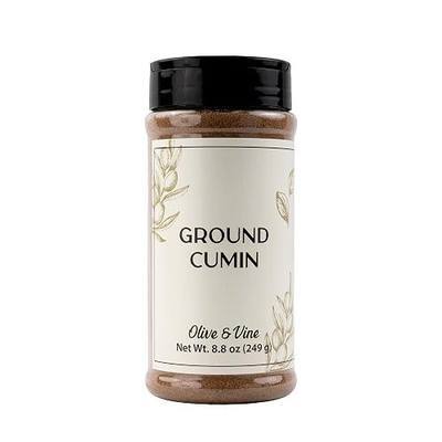 Olive & Vine Ground Cumin, Warm & Earthy Flavor, For Curries & Stews (8.8 Ounce)