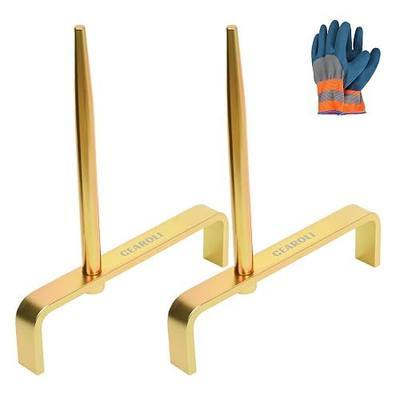 Set of 2 Cylinder Head Stand Holder Tool, Automobile Engine Cylinder Head Bracket with Tapered Mandrels, Cylinder Head Holder Set for Car Engine Maintenance