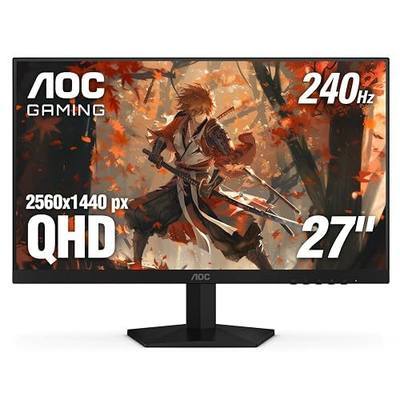 AOC 27" Gaming Monitor QHD 260Hz Overclocked IPS G-SYNC Compatible Q27G41ZE | 2560×1440 Computer Monitor, 240Hz Native / 260Hz OC, 0.3ms, HDR, DP 1.4, HDMI 2.0, Audio Out, 3-Year Zero-Bright-Dot