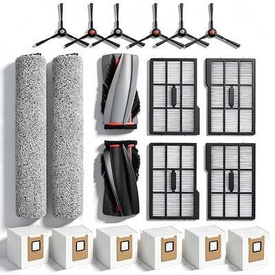 Replacement Parts Kit Compatible With Eufy Omni E25 / E28, Vacuum Cleaner Accessories Includes:2 Mop Roller Brush,1 Set Main Brush,6-Side Brush,4-Filter,6-Disposal Dust Bags