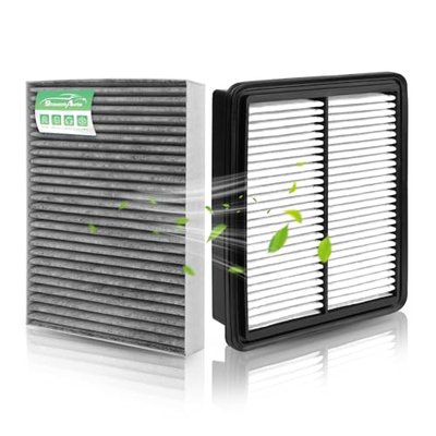 Engine & Cabin Air Filter Combo for 2019-2026 CX-30, 2019-2026 Mazda 3 | 2023-2026 CX-50, Not For Hybrid, Replace BDTS61J6X PAH9-13-3A0A, Automotive Replacement, Activated Carbon, 2 Pack