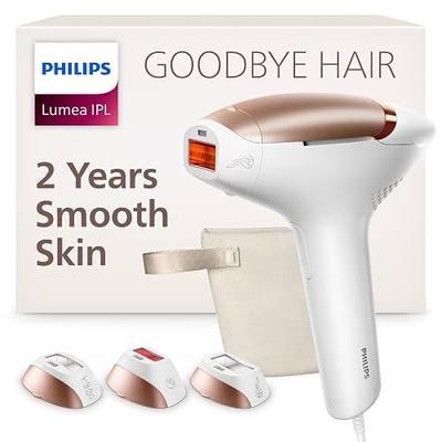 Philips Lumea IPL — Salon-Like Laser Hair Removal for Women, Permanent Hair Reduction Device At Home for Face & Body — Safe & Painless for Face, Bikini, Body, 5 Settings & Skin Sensors, BRI937/03