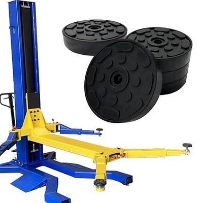 4 Pack of Silunity Car Lift Blocks - Made in Korea - High Density Durable Rubber - Various Thicknesses - Auto Lift Use - Rubber Blocks (Circle, T: 1.0" (24mm))