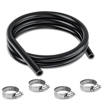 Boltigen 3/8 ID Transmission Oil Cooler Hose, 5FT Transmission Cooler Line for Power Steering, Hydraulic Systems, 300PSI Power Steering Hose, SAE J1532 (3/8''-5FT)