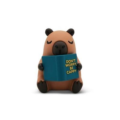 Little Readers – Cute Figurines for Bookshelves, Desks, Terrariums & Home Decor – Book-Loving Animal Statues - Capybara
