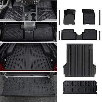 Mabett Floor Mats Set for 2022-2026 Ford Maverick Hybrid Model Accessories | Only Fit Hybrid Model, Include Truck Bed Mat with Tailgate Mat and Floor Mats with Door Sill Guard, Durable TPE Material