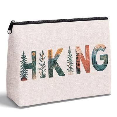 Hiking Gifts for Women, Zipper Makeup Bag for Hikers | Gifts for Women Hikers: Birthday, National Park Day, Christmas Stocking Stuffers, Travel Pouch, Hiking Accessories