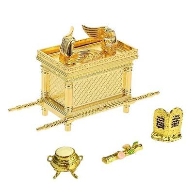 Ark of The Covenant Model Replica - Biblical Tabernacle with Aaron's Rod, Manna & Stone Tablets for Collectors, Religious Decor, Bible Study(Small)