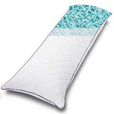 1 MIDDLE ONE Body Pillow, Memory Foam Body Pillows for Adults Sleeping, Long Pillow for Bed, Big Large Firm Full Body Pillow for Side Sleeper, 20x60 Inch (White)