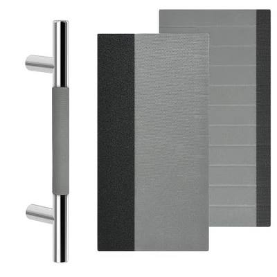 Homakover Door Handle Cover for 4.25 in Commercial Business Door, Front Door Handles, Outdoor Vertical Doorhandles, No More Hot Door Handles, Perfect for Business Door that Faces West (2, Gray)