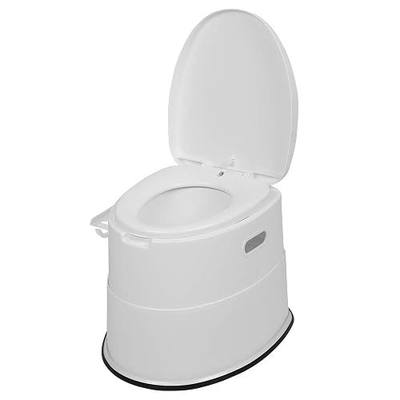 VINGLI Portable Detachable Camping Toilet | Splash-Proof Commode with Odor-Seal Lid | Compact Sanitation Solution for RV, Emergency, Outdoor Use, White