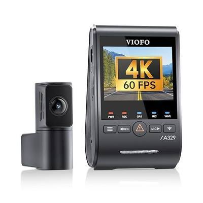VIOFO A329S 4K 60FPS Dash Cam Front and Rear, STARVIS 2 HDR, Wi-Fi 6 | 4K Front + 2K Rear, Dual STARVIS 2 Sensors, Low-Light Clarity, Power-Saving Parking Mode, GPS & Up To 4TB SSD Support