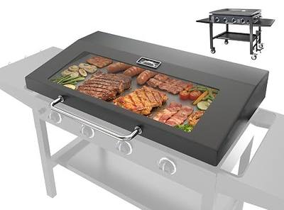 Upgrade Hinged Lid for Blackstone 36 inch Omnivore Griddle, 5856 Visualized Glass Hard Hinged Cover w/Thermometer for Blackstone 36" Omnivore 1554 2210 2322 2310 1825 Flat Top Griddle Accessories
