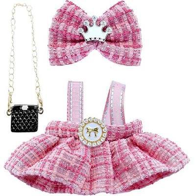 Clothes for LABUBU 17cm Doll (NO Doll),Outfit for LABUBU,Dress and Hairpin Set for LABUBU Dress Up,Accessories for LABUBU