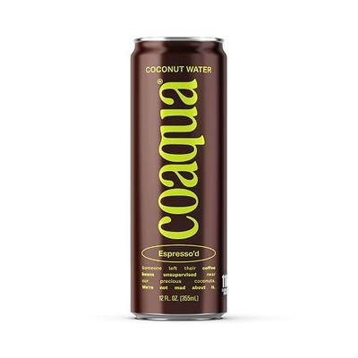CoAqua Coconut Water, Espresso’d, 12-Pack, 12 fl oz