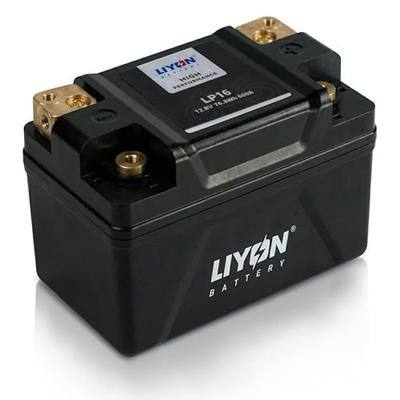LIYON Lithium YTX14-BS/YTX9-BS/YTZ10S-BS Motorcycle ATV Battery, 12v 6Ah LiFePO4 Powersports Battery, Instant-Start 600A 420 CCA(25°C) - with 4 Universal-Fit Spacers, ADV UTV PWC Cruiser Snowmobile