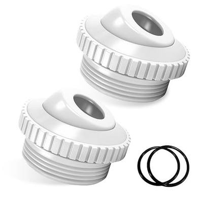 2-Pack 3/4" Pool Return Jet Nozzles, Compatible 1-1/2" MIP | Adjustable Eyeball Directs Flow Where You Need It. Fits Inground Pools and Spas. Made of Durable ABS Plastic, Easy to Install