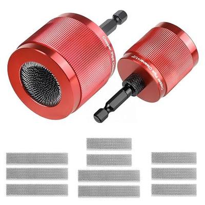 1/2" & 3/4" Copper Pipe Cleaner Set for Drill, with 1/4" Hex Shank & 10 Cleaning Tablets,Tools for Removing Rust, Stains & Paint from Copper & Metal Pipes