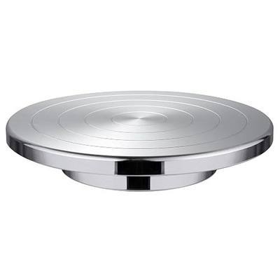 LEOLIO 8 Inch Sculpting Wheel, Double-Sided Pottery Turnable Wheel Aluminium Alloy Heavy Duty Metal Banding Wheel with Ball Bearings for Ceramics Model Making Clay Modeling Cake Decor Paint Spraying