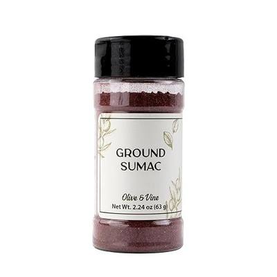 Olive & Vine Ground Sumac, Tangy Flavor, For Middle Eastern Dishes, Rich Tradition, Authentic Taste, For Global Recipes (2.24 Ounce)