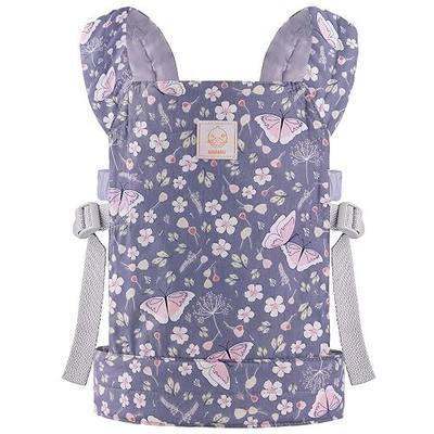 GAGAKU Baby Doll Carrier for Little Girls Kids, Reborn Doll Accessories, Toy Baby Dolls Sling for Toddlers - Blue - Butterfly